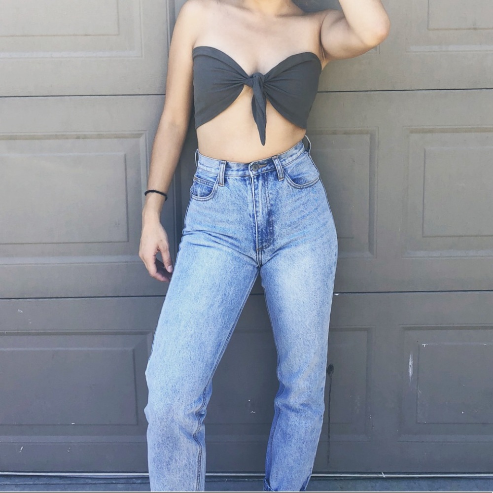 Tie front tube top